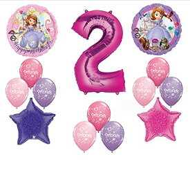 ちいさなプリンセス ソフィア ディズニージュニア Disney's Sofia the First Second 2nd Happy Birthday Party Balloons Decorations Supplies Bouquetちいさなプリンセス ソフィア ディズニージュニア
