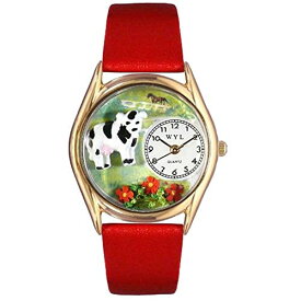 腕時計 気まぐれなかわいい プレゼント クリスマス ユニセックス C0110001 Whimsical Gifts Cow Watch in Gold Small Style腕時計 気まぐれなかわいい プレゼント クリスマス ユニセックス C0110001