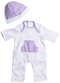 ジェーシートイズ 赤ちゃん おままごと ベビー人形 CLO15030Purple JC Toys | Berenguer Boutique | La Baby Doll Outfit | 2 Piece Purple Striped Onesie|Washable| Ages 2+ | Fits Dolls 14"- 18"ジェーシートイズ 赤ちゃん おままごと ベビー人形 CLO15030Purple