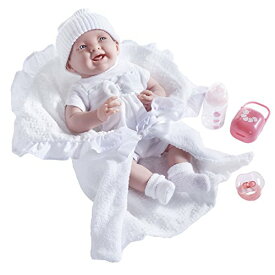 JCトイズ JC Toys 新生児 リアルな赤ちゃん人形 白のニット ベビードール 約39センチ お世話
