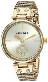 腕時計 アンクライン レディース AK/3000CHGB Anne Klein Women's Premium Crystal Accented Gold-Tone Mesh Bracelet Watch腕時計 アンクライン レディース AK/3000CHGB