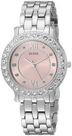 腕時計 ゲス GUESS レディース U1062L2 GUESS Stainless Steel + Pink Crystal Bracelet Watch. Color: Silver-Tone (Model: U1062L2)腕時計 ゲス GUESS レディース U1062L2
