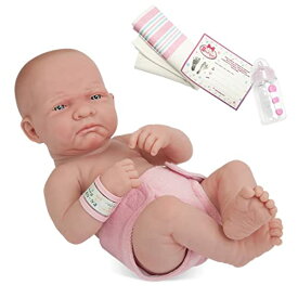 ジェーシートイズ 赤ちゃん おままごと ベビー人形 18501 JC Toys La Newborn Boutique - Realistic 14" Anatomically Correct Real Girl Baby Doll All Vinyl First Day Designed by Berenguer Made in Spain (ジェーシートイズ 赤ちゃん おままごと ベビー人形 18501