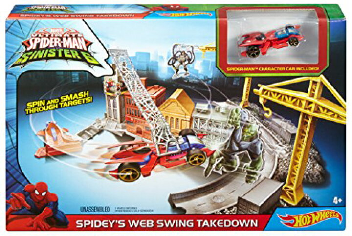 楽天市場】【送料無料】ホットウィール Hot wheels マーベル アルティメイトスパイダーマン シニスター6 スパイディズ・ウェブスウィング・テイクダウン プレイセット スパイダーマンのキャラクターカー付き おもちゃ ビークル ミニカー : angelica 楽天市場】【送料無料】ホットウィール Hot wheels マーベル アルティメイトスパイダーマン シニスター6 スパイディズ・ウェブスウィング・テイクダウン プレイセット スパイダーマンのキャラクターカー付き おもちゃ ビークル ミニカー : angelica