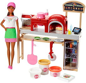 バービー バービー人形 日本未発売 プレイセット アクセサリ FTK33 Barbie Pizza Chef Doll and Playset, Brunetteバービー バービー人形 日本未発売 プレイセット アクセサリ FTK33