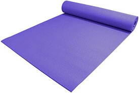 ヨガマット フィットネス YogaAccessories 1/4" Thick High-Density Deluxe Non-Slip Exercise Pilates & Yoga Mat, Dark Purpleヨガマット フィットネス