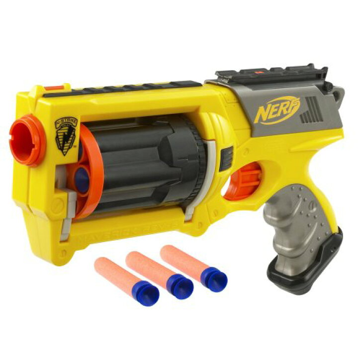 楽天市場 即納 送料無料 Nerf ナーフ ｎストライク マーベリック Rev 6 リボルバー イエローモデル 米国hasbro版 廃盤レア Angelica