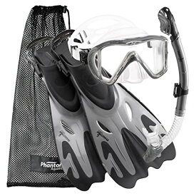 シュノーケリング マリンスポーツ Phantom Aquatics Legendary Mask Fin Snorkel Set with Mesh Bagシュノーケリング マリンスポーツ