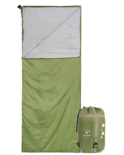 アウトドア キャンプ スリーピングバッグ アメリカ 【送料無料】REDCAMP Ultra Lightweight Sleeping Bag for Backpacking, Comfort for Adults Warm Weather, with Compression Sack Green (75"x 32.5")アウトドア キャンプ スリーピングバッグ アメリカ 寝袋・シュラフ