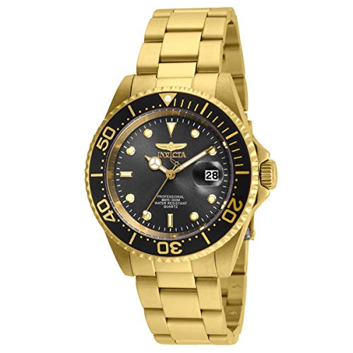 Pro Men's 24949 【送料無料】Invicta メンズ プロダイバー インビクタ インヴィクタ 腕時計 Diver メンズ プロダイバー インビクタ インヴィクタ Watch腕時計 Dive Bracelet Steel Plated Gold Yellow Dial Black メンズ腕時計