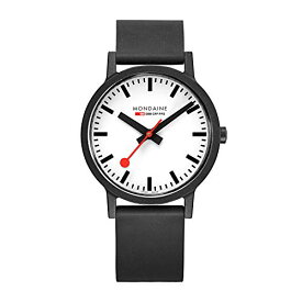 腕時計 モンディーン 北欧 スイス メンズ Mondaine - Essence MS1.41110.RB - Mens Watch 41mm - Official Swiss Railways Wrist Watch Black Recycled Textile Strap 30m Waterproof Sustainable - Mens Watches - Made in Swi腕時計 モンディーン 北欧 スイス メンズ