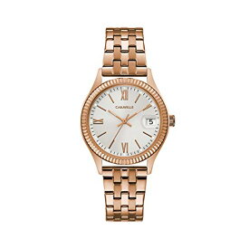 腕時計 ブローバ メンズ Caravelle by Bulova Dress Quartz Ladies Watch, Stainless Steel , Rose Gold-Tone (Model: 44M115)腕時計 ブローバ メンズ
