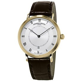 腕時計 フレデリックコンスタント メンズ Frederique Constant 306MC4S35 Men's Slimline Classic Silver Dial Brown Strap Automatic Watch腕時計 フレデリックコンスタント メンズ