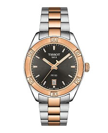 腕時計 ティソ レディース Tissot womens PR 100 Classic Stainless Steel Dress Watch Rose Gold 5N,Grey T1019102206100腕時計 ティソ レディース
