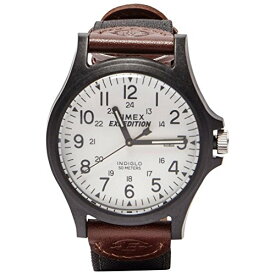 腕時計 タイメックス メンズ Timex Expedition Acadia Men's 40 mm Watch, Brown/White, Strap腕時計 タイメックス メンズ