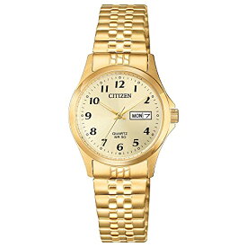 腕時計 シチズン 逆輸入 海外モデル 海外限定 Citizen Quartz Womens Watch, Stainless Steel, Classic, Gold-Tone (Model: EQ2002-91P)腕時計 シチズン 逆輸入 海外モデル 海外限定