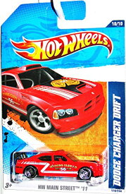 ホットウィール Hot Wheels ダッジ・チャージャー ドリフト HWメインストリート '11 10/10 170/244 レッド Dodge Charger ビークル ミニカー