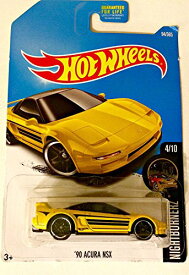 ホットウィール Hot Wheels '90アキュラ NSX ナイトバーナーズ 4/10 94/365 イエロー Acura ビークル ミニカー