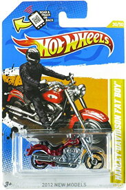 ホットウィール マテル ミニカー ホットウイール Hot Wheels 2012 New Models Harley Davidson Fat Boy Motorcycle Bike Redホットウィール マテル ミニカー ホットウイール