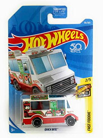 ホットウィール マテル ミニカー ホットウイール Hot Wheels 2018 50th Anniversary Fast Foodie Quick Bite (Food Truck) 93/365, Whiteホットウィール マテル ミニカー ホットウイール
