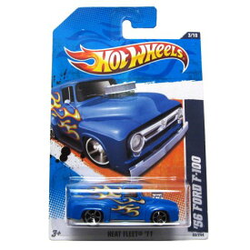 ホットウィール マテル ミニカー ホットウイール 2011 Hot Wheels Heat Fleet '56 Ford F-100 Blue #93/244ホットウィール マテル ミニカー ホットウイール