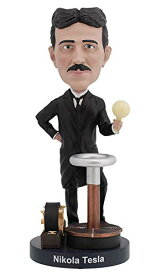 ロイヤルボブルズ Royal Bobbles ニコラ・テスラ Nikola Tesla ボブルヘッド 人形と暗闇で光る電球 発明家