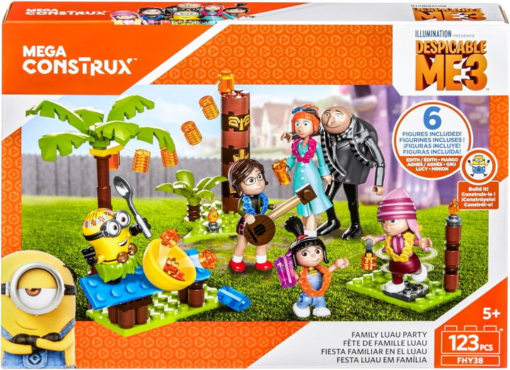 楽天市場 メガブロック メガコンストラックス ミニオンズ 組み立て 知育玩具 送料無料 Mega Construx Despicable Me 3 Family Luau Party Building Setメガブロック メガコンストラックス ミニオンズ 組み立て 知育玩具 Angelica
