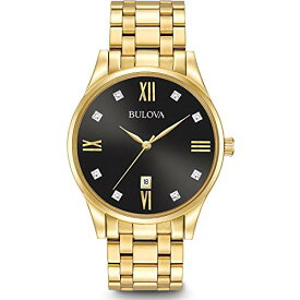 腕時計 ブローバ メンズ Bulova Men's 40mm Diamond Accent Stainless Steel Goldtone Bracelet Watch腕時計 ブローバ メンズ