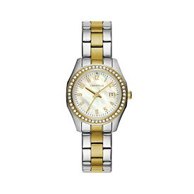 腕時計 ブローバ レディース Caravelle by Bulova Ladies' Sport Crystal Quartz Two Tone Stainless Steel Watch,MOP Dial Style: 45M113腕時計 ブローバ レディース