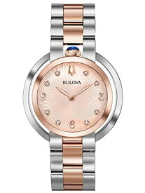 腕時計 ブローバ レディース Bulova Ladies' Rubaiyat Diamond Dial Two-Tone Rose Gold Stainless Steel 2-Hand Quartz Watch, Diamond Dial and Sapphire Crystal Style: 98P174腕時計 ブローバ レディース