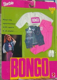 バービー バービー人形 着せ替え 衣装 ドレス Barbie Bongo Fashions - Bongo Logo Shirt, Pants, Jean Jacket Vest, and Sneakers(1992)バービー バービー人形 着せ替え 衣装 ドレス