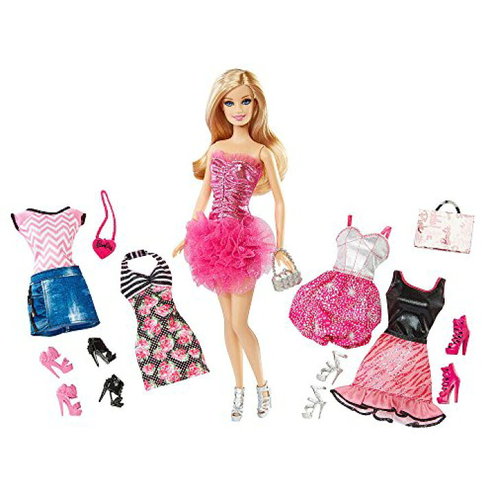 楽天市場】バービー Barbie ファッション ギフトセット 5つの衣装、5足 