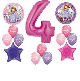 ちいさなプリンセス ソフィア ディズニージュニア Disney's SOFIA THE FIRST FOURTH 4th Happy Birthday PARTY Balloons Decorations Suppliesちいさなプリンセス ソフィア ディズニージュニア