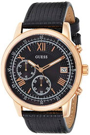 腕時計 ゲス GUESS メンズ Guess Black Leather Watch-W1000G4腕時計 ゲス GUESS メンズ