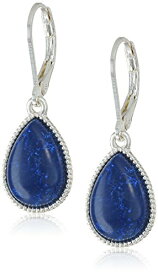 ナインウェスト ピアス アメリカ 日本未発売 ブランド Nine West Silvertone and Denim Tear Drop Earringsナインウェスト ピアス アメリカ 日本未発売 ブランド