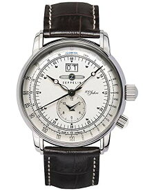 腕時計 ツェッペリン メンズ ゼッペリン ドイツ Zeppelin Men's Analogue Quartz Watch with Leather Strap ? 76401, White/Brown腕時計 ツェッペリン メンズ ゼッペリン ドイツ
