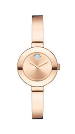 腕時計 モバード レディース Movado Women's BOLD Bangles Rose Gold Watch with a Flat Dot Sunray Dial, Gold/Pink (Model 3600286)腕時計 モバード レディース