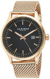 腕時計 アクリボスXXIV メンズ Akribos XXIV Men's Fashion Watch - Clear Stick Hour Marker with Date Window On Mesh Bracelet Watch - AK901腕時計 アクリボスXXIV メンズ