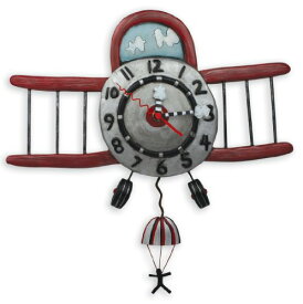 壁掛け時計 振り子時計 インテリア 海外モデル アメリカ Allen Designs Airplane Jumper Pendulum Clock壁掛け時計 振り子時計 インテリア 海外モデル アメリカ