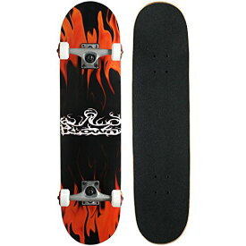 スタンダードスケートボード スケボー 海外モデル 直輸入 KRRC-26 Krown Rookie Complete Skateboard,Red Flameスタンダードスケートボード スケボー 海外モデル 直輸入 KRRC-26