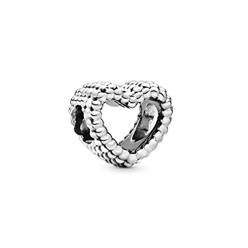 パンドラ ブレスレット アクセサリー ブランド かわいい 【送料無料】Pandora Jewelry Beaded Heart Sterling Silver Charmパンドラ ブレスレット アクセサリー ブランド かわいい