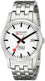 腕時計 モンディーン 北欧 スイス メンズ Mondaine A667.30340.16SBM Retro Day and Date Stainless Steel Bracelet Men's Watch腕時計 モンディーン 北欧 スイス メンズ