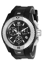 腕時計 テクノマリーン メンズ Technomarine Men's UF6' Quartz Stainless Steel and Silicone Casual Watch (Model: TM616003) (Black)腕時計 テクノマリーン メンズ