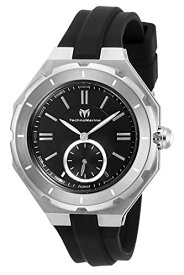 腕時計 テクノマリーン レディース Technomarine Women's TM118002 Quartz Watch, Stainless Steel, Silicone Strap, 17 (Model: TM118002) (One Size, Black)腕時計 テクノマリーン レディース
