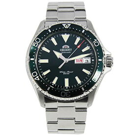 腕時計 オリエント メンズ Orient Mens Diving Sports Automatic 200m Watch with Green Dial Steel Bracelet RA-AA0004E腕時計 オリエント メンズ