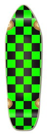 ロングスケートボード スケボー 海外モデル 直輸入 Blank & Graphic Longboard Deck Mini Cruiser - Banana Cruiser 27" X 8" Board W, Checker Greenロングスケートボード スケボー 海外モデル 直輸入