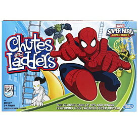 ボードゲーム 英語 アメリカ 海外ゲーム Hasbro Gaming Chutes and Ladders: Marvel Spider-Man Edition Board Game, 2-4 Players, Preschool Games, Kids Easter Basket Stuffers, Ages 3+ (Amazon Exclusive)ボードゲーム 英語 アメリカ 海外ゲーム