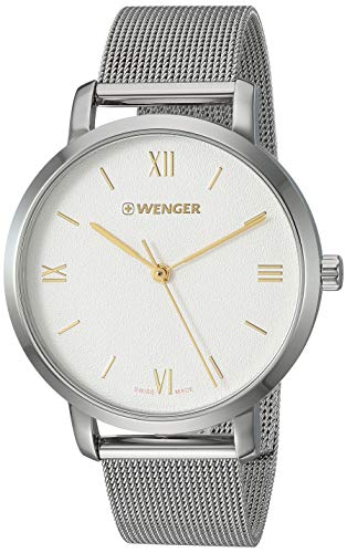 腕時計 ウェンガー スイス レディース 【送料無料】Wenger Women's Metropolitan Donnissima  Swiss-Quartz Stainless-Steel Strap, Silver, 16.5 Casual Watch (Model:  01.1731.104)腕時計 