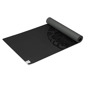 ヨガマット フィットネス 05-61028 Gaiam Exercise & Fitness Mat - Premium Dry-Grip Thick Non Slip for Hot Yoga, Pilates & Floor Workouts (68"L x 24"W x 5mm) - Blackヨガマット フィットネス 05-61028