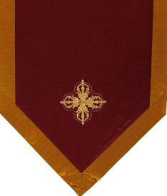 ヨガ フィットネス new Altar Cloth Or Wall Hanging - Embroidered - Tibetan Crossed Dorjeヨガ フィットネス new